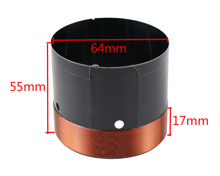 Copper Wire Roll - 2 ชิ้น วูฟเฟอร์ลำโพง วอยซ์คอยล์เบส 63.5 มม.