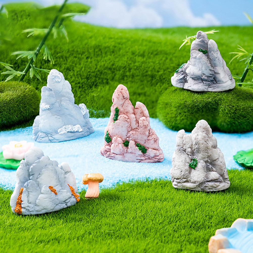 6 ชิ้น ภูเขาบอนไซจิ๋วเรซิ่น ขอ - Bonsai Garden Landscape Design บทวิจารณ์และราคา