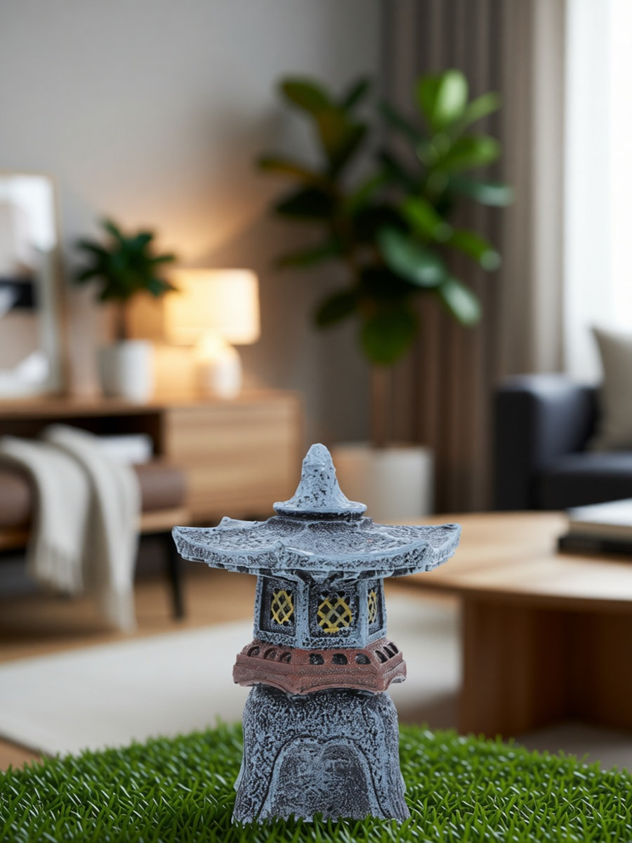 รูปปั้นเรซินโคมไฟทรงเจดีย์ ดีไ - Bonsai Garden Landscape Design บทวิจารณ์และราคา